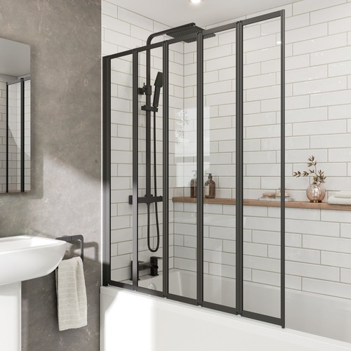 Panel folding bath - panel, shower