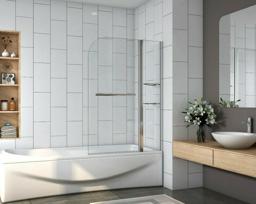 Chrome 180 pivot bath shower - 180?pivot,