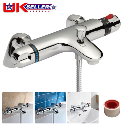 Thermostatic bath shower mixer - bath,