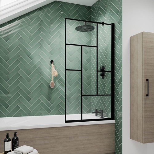 Modern square black hinged - modern,