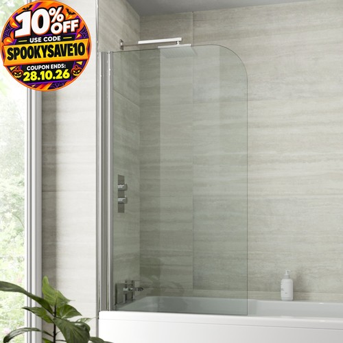 800mm bath shower screen - 800mm,
