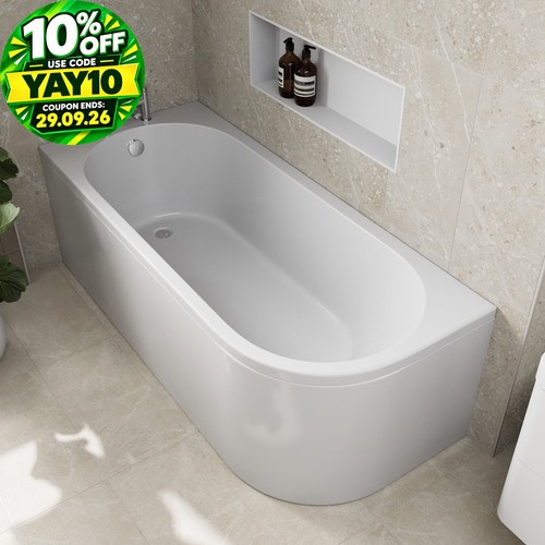 Shaped shower bath - j, hand