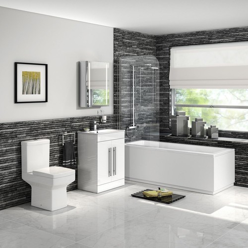 Shower bath bathtub - shower, straight