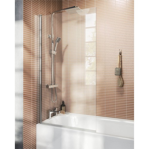 Bath shower screen - shower, straight