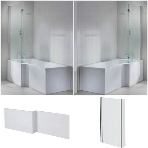 Shape shower bath tub - shape, left