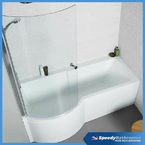 1700mm shaped shower - shower, bath