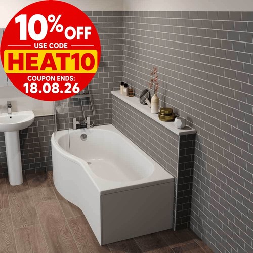 Bathroom suite shaped left - bathroom,