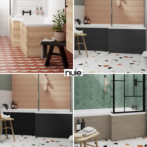 Nuie modern 1700mm shaped - modern, l-shaped