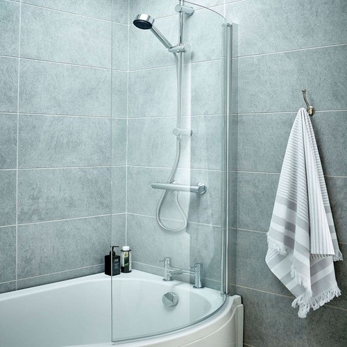 Bathroom shaped curved - bathroom, p-shaped