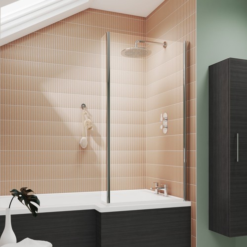 Nuie shaped hinged shower - nuie,
