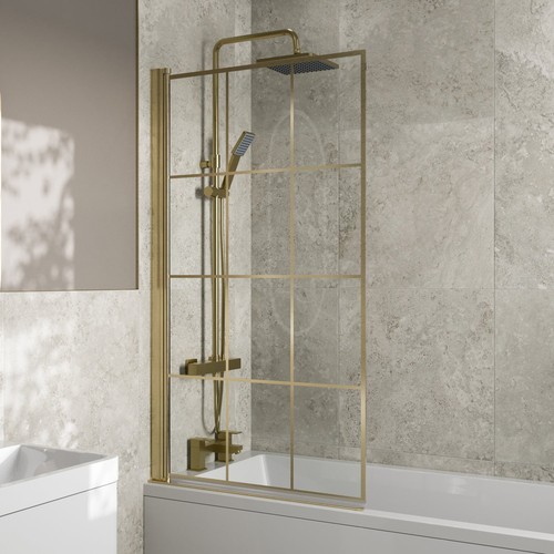 800mm brushed brass grid - 800mm,