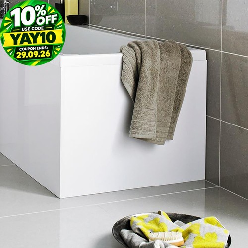 Shaped shower bath - end, panel