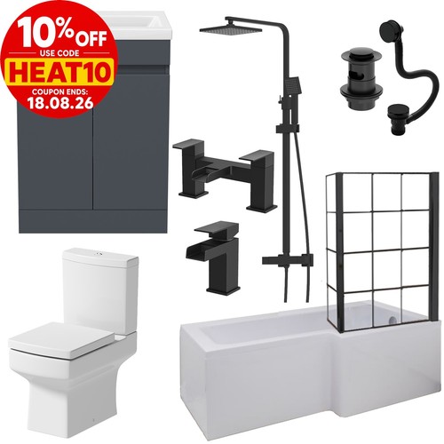 Complete bathroom suite - complete, l