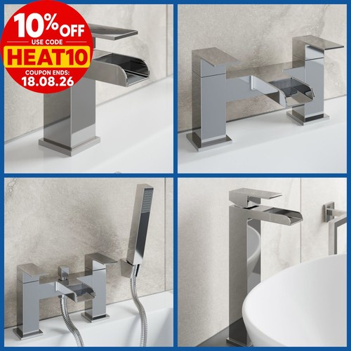 Waterfall bathroom taps chrome - waterfall,