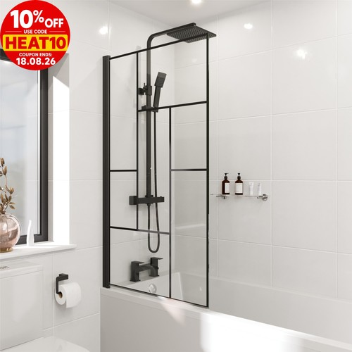 Black grid abstract bath - grid,