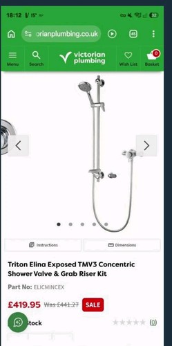 Triton elina tmv3 full shower - tmv3,