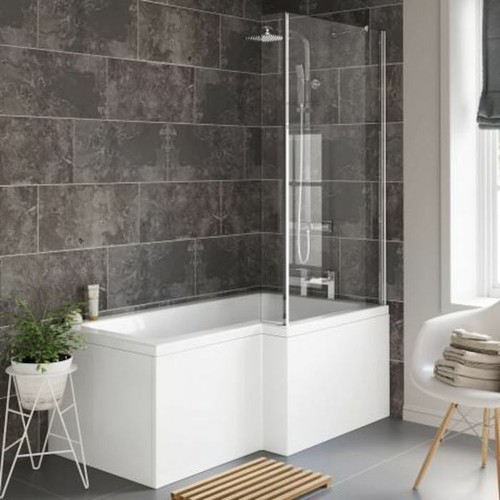 Shape bath 1700mm - 1700mm, shower