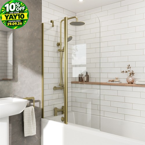 Curved folding bath shower - curved,
