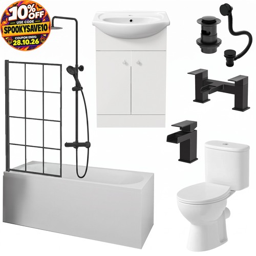 Complete bathroom suite - complete,