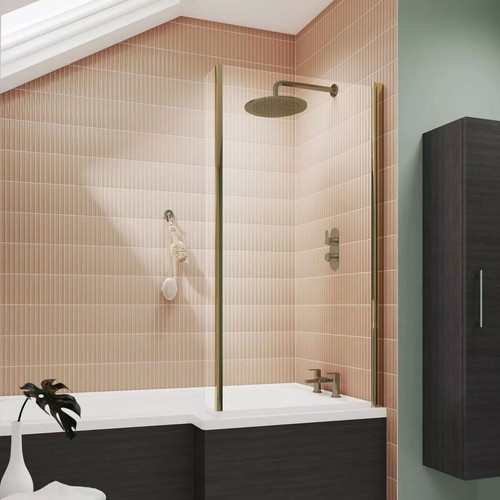 Modern brushed brass hinged - brass,