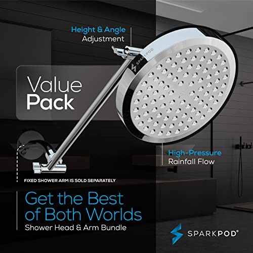 Sparkpod round rain shower - 6",